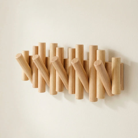 Picket Wooden Flip Wall Hooks