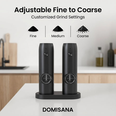 Electric Pepper & Salt Grinder Set