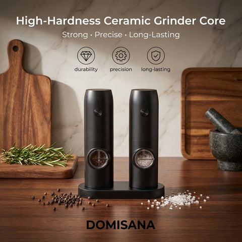 Electric Pepper & Salt Grinder Set