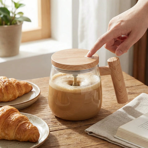 Self-Stirring Electric Coffee Mug