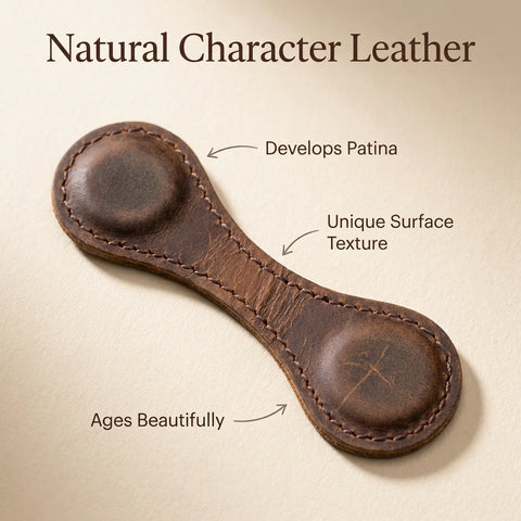 Handmade Magnetic Leather Bookmark