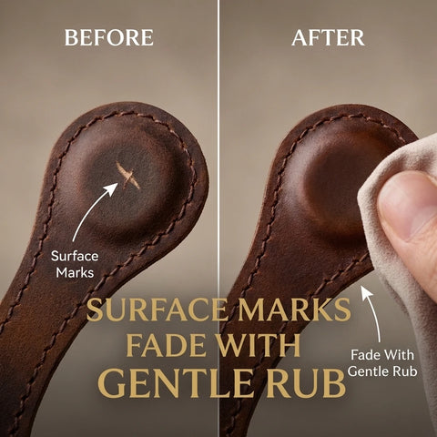 Handmade Magnetic Leather Bookmark