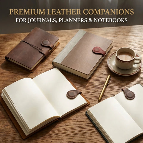 Handmade Magnetic Leather Bookmark