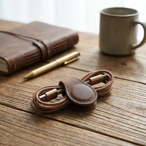 Handmade Magnetic Leather Bookmark