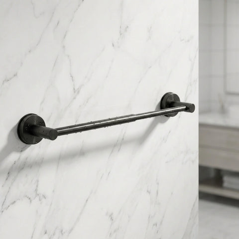 No-Drill Bathroom Towel Bar