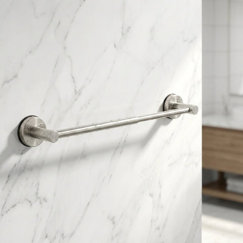 No-Drill Bathroom Towel Bar