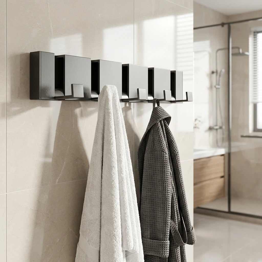Foldable Wall Hook Rack | No-Drill Aluminum Hook – Domisana