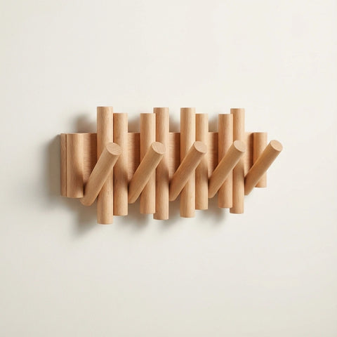 Picket Wooden Flip Wall Hooks
