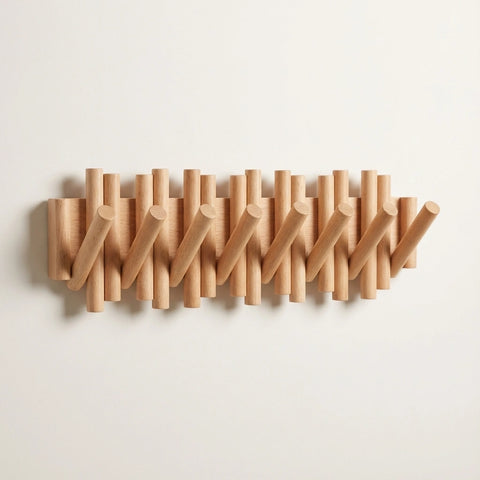 Picket Wooden Flip Wall Hooks