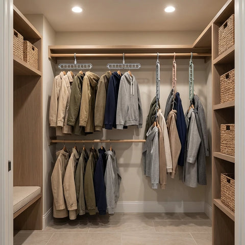 Domisana SpaceLift Closet Hanger System (3-Pack)