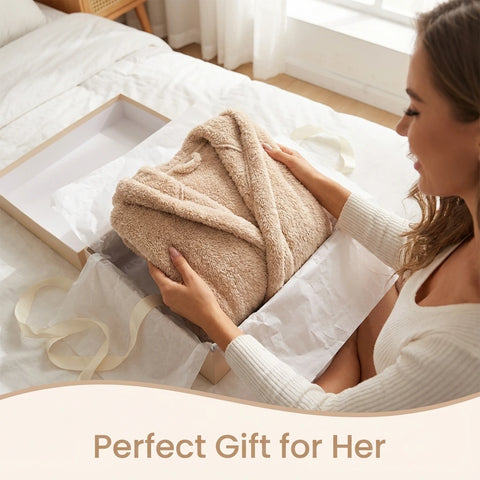 Luna Bear Hood Plush Robe