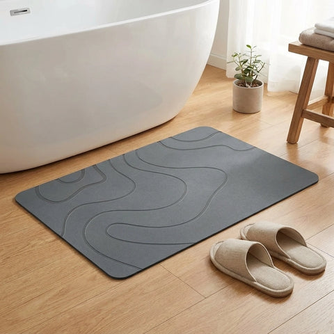 Fast-Dry Diatomite Stone Bath Mat