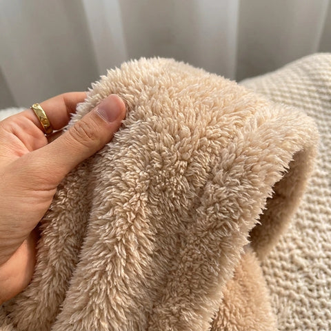 Luna Bear Hood Plush Robe