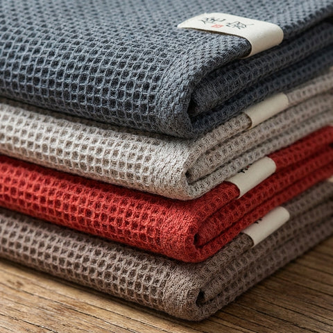 Sakura Cotton Waffle Weave Kitchen Towels