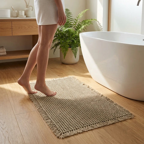 QuickDry Waffle Bath Mat