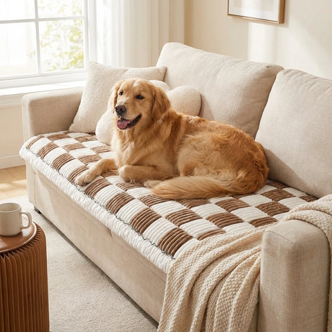Cozy Patchwork Sofa Pet Mat Protector