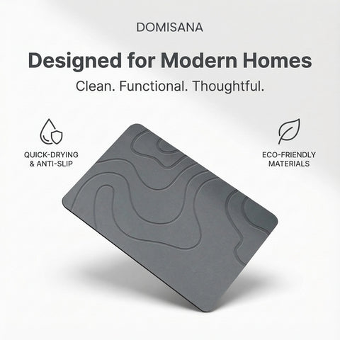 Fast-Dry Diatomite Stone Bath Mat