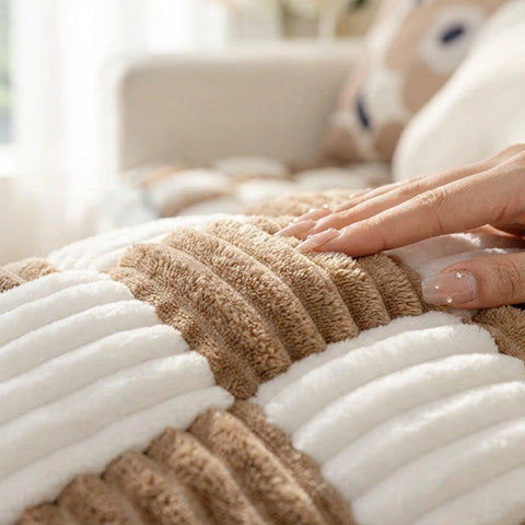 Cozy Patchwork Sofa Pet Mat Protector