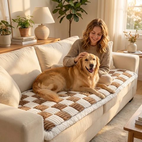 Cozy Patchwork Sofa Pet Mat Protector