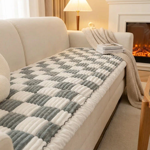 Cozy Patchwork Sofa Pet Mat Protector