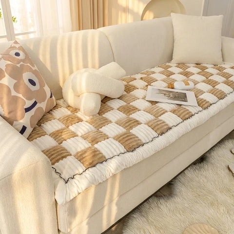 Cozy Patchwork Sofa Pet Mat Protector