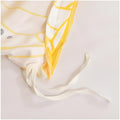 Corner tie detail on floral microfiber duvet cover – keeps duvet in place