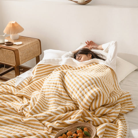 Natsuki Stripped Lightweight Cotton Quilt