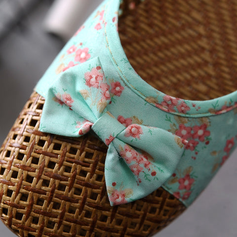 Women's Linen Vintage House Slippers