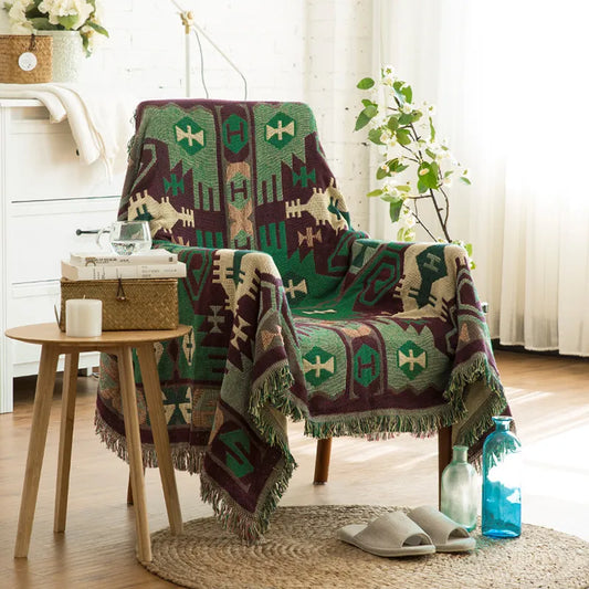 TERRA AZUL TRIBAL THROW