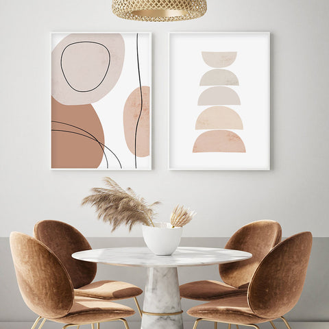 Blush Balance Minimalist Wall Art Set
