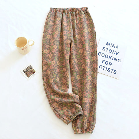 Women's Retro Cotton Pajama Pants