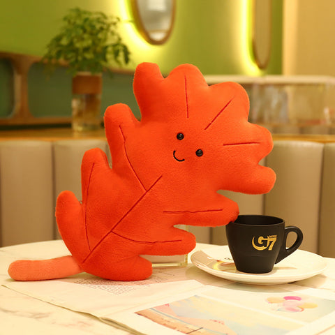 Fall Leaf Plush Throw Pillows
