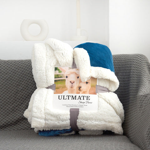 Double Layer Sherpa Fleece Blanket