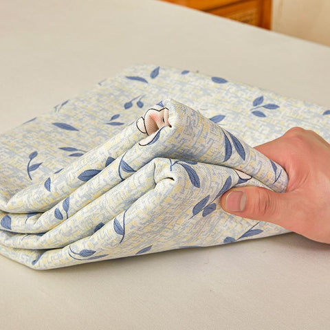 Cotton Flat Sheet Set - Bunny Print & Leaf Designs