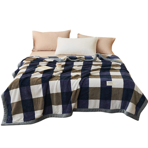 Plaid Throw Blanket - Super Warm with Timeless Pattern