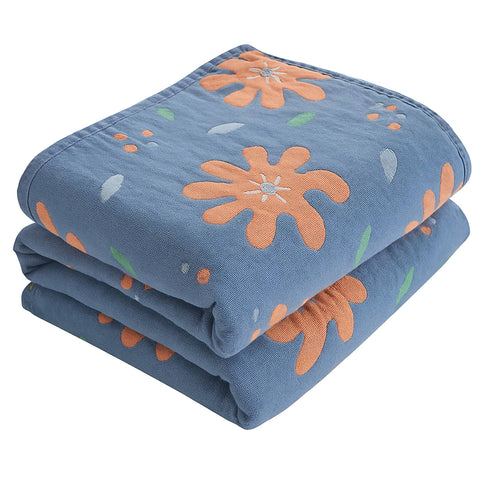 Cotton Gauze Quilt - Reversible Sunny Bloom