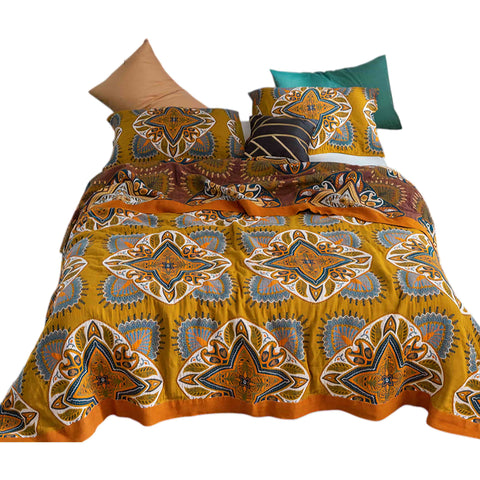 Marrakech Cotton Quilt - Reversible & Soft Bedspread