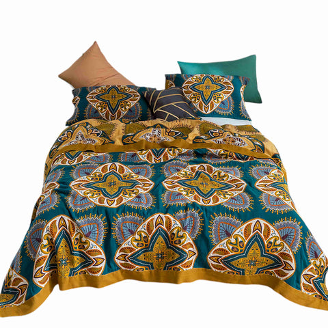 Marrakech Cotton Quilt - Reversible & Soft Bedspread