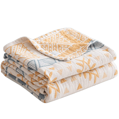 Cotton Muslin Quilt - Tribal Print