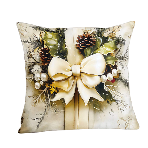 Vintage Gold Christmas Cushion Covers