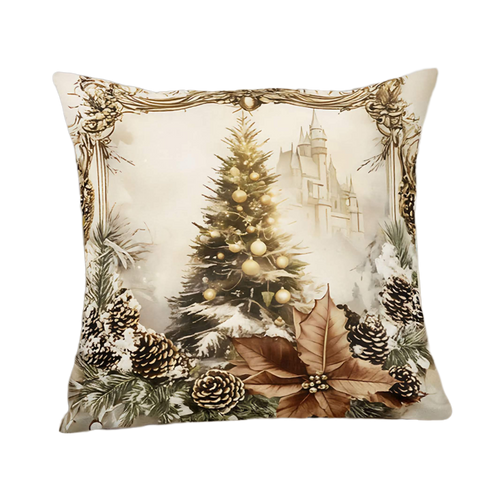 Vintage Gold Christmas Cushion Covers