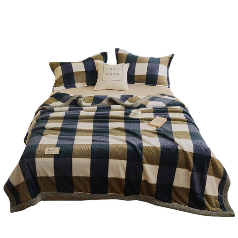 Plaid Throw Blanket - Super Warm with Timeless Pattern
