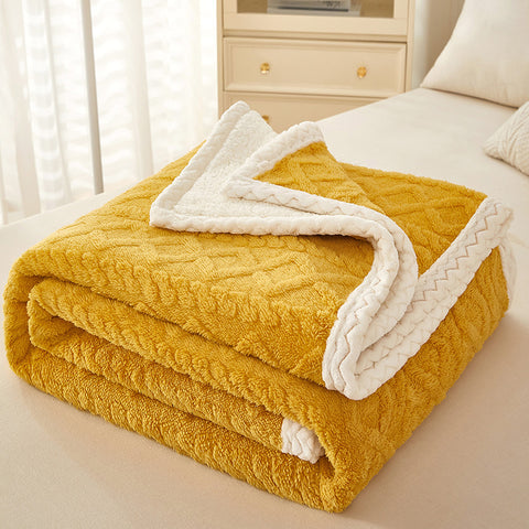 Soft Thick Sherpa Fleece Winter Blanket