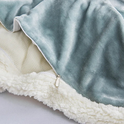 Double Layer Sherpa Fleece Blanket