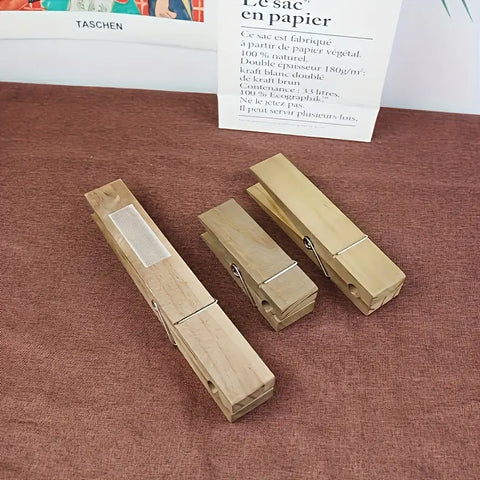 Modern Towel Holder - Rustic Wooden Clothespin
