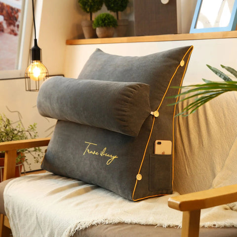 Reading Pillow with Adjustable Backrest
