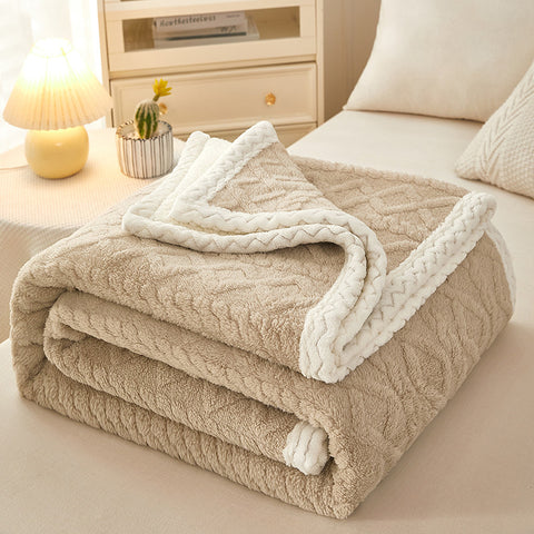 Soft Thick Sherpa Fleece Winter Blanket