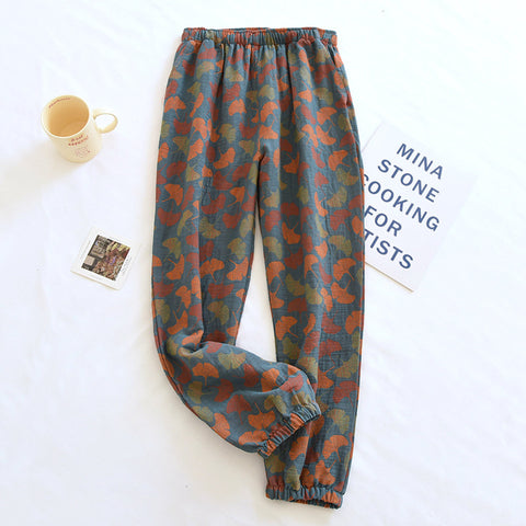 Women's Retro Cotton Pajama Pants