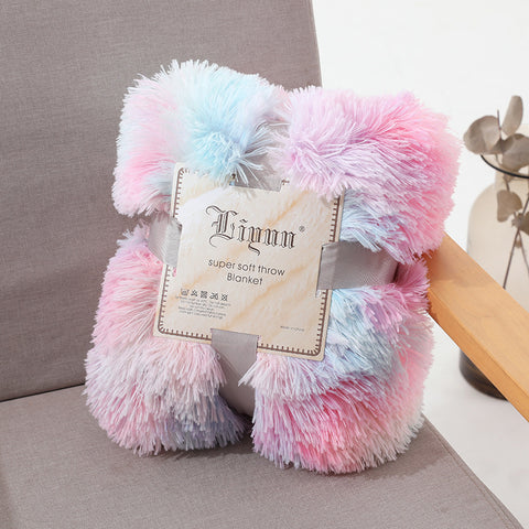 Tie Dye Fluffy Throw Blanket
