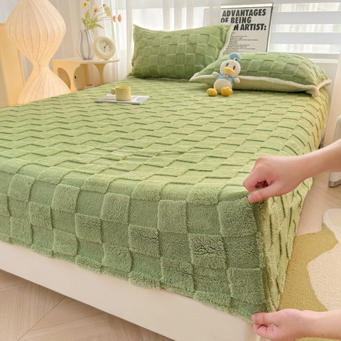 Quilted Velvet Fitted Sheet